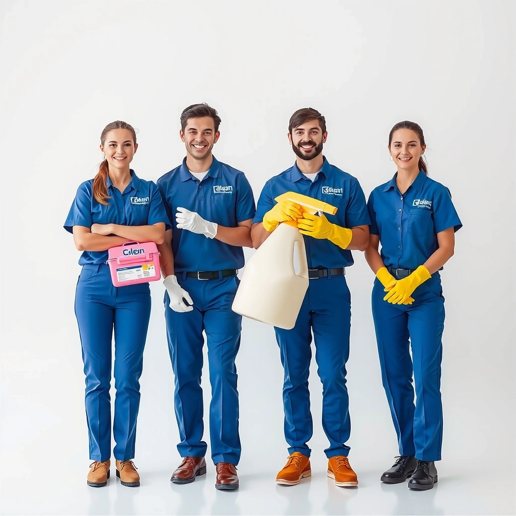 Professional cleaning team icon