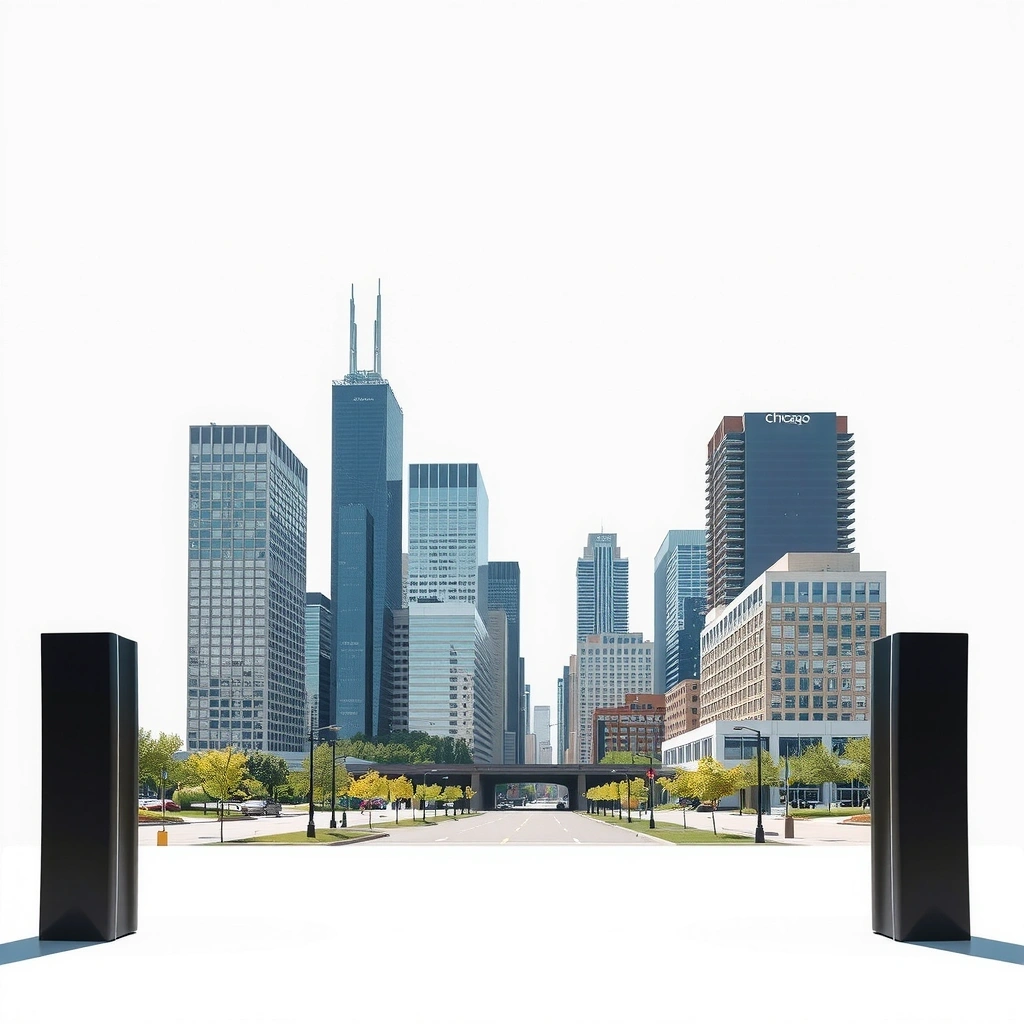 Chicago downtown area